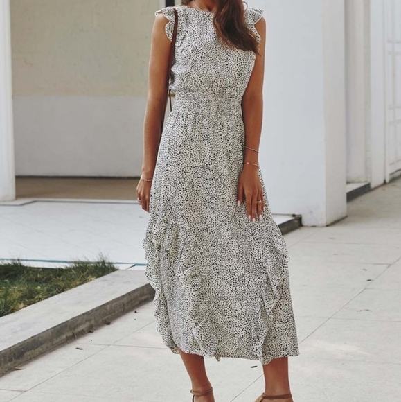 White Maxi Dress - Picture 1 of 3